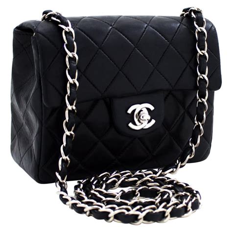 coco chanel black crossbody|black chanel bag with chain.